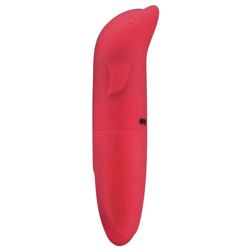 Vibrador Ponto G Formato Golfinho Aveludado Sexy Import Vibrador Ponto G Aveludado com Formato Golfi